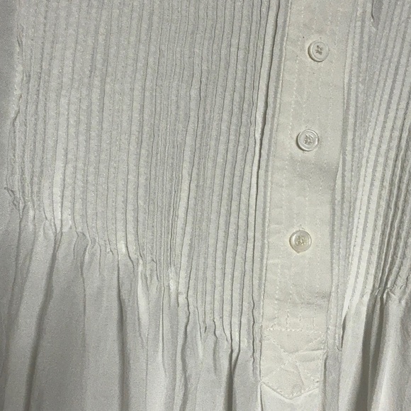 Sundance Mystic Falls White Pin-tuck Blouse - Picture 4 of 9